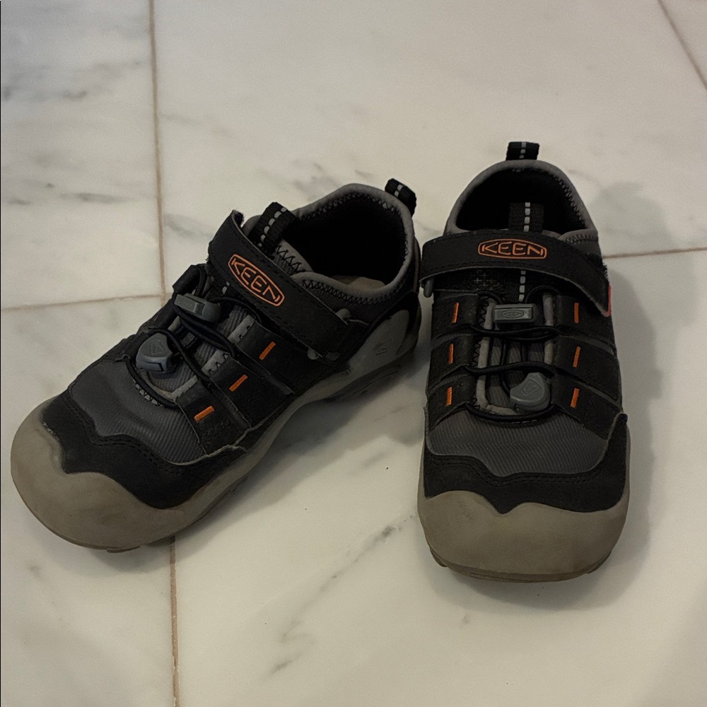 Keen Kids Black and Orange Sneakers